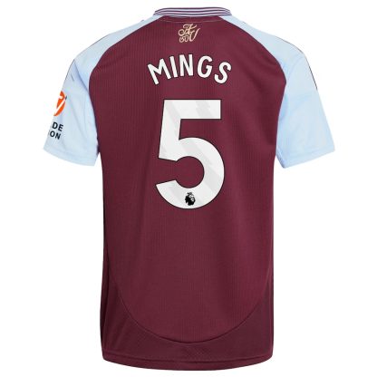 Aston Villa Home Mings 5 Jersey 24-25