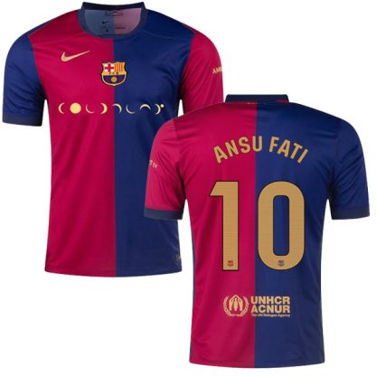 Barcelona Home ANSU FATI 10 Coldplay El Clasico Jersey 24-25