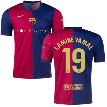 Barcelona Home LAMINE YAMAL 19 Coldplay El Clasico Jersey 24-25