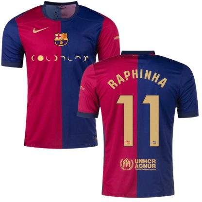 Barcelona Home RAPHINHA 11 Coldplay El Clasico Jersey 24-25