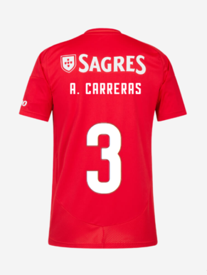 Benfica Home A. CARRERAS 3 Jersey 24-25