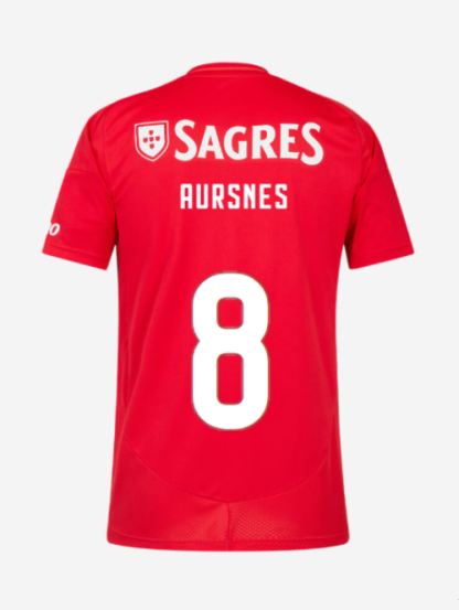 Benfica Home AURSNES 8 Jersey 24-25