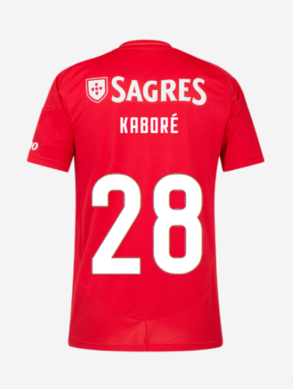 Benfica Home KABORÉ 28 Jersey 24-25