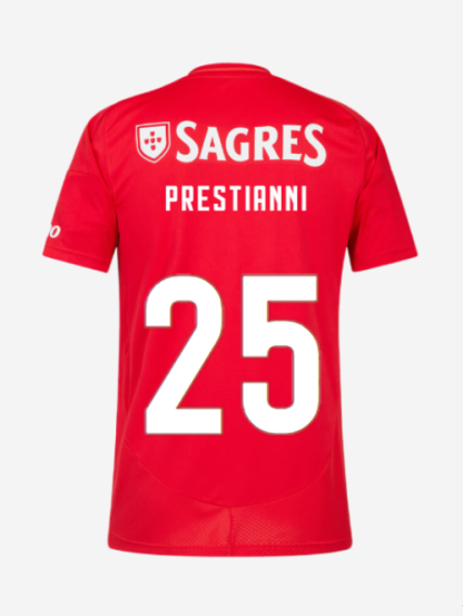 Benfica Home PRESTIANNI 25 Jersey 24-25