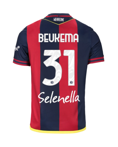 Bologna Home BEUKEMA 31 Jersey 24-25