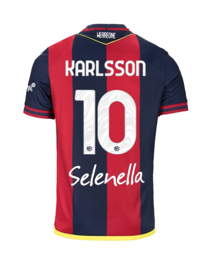 Bologna Home KARLSSON 10 Jersey 24-25