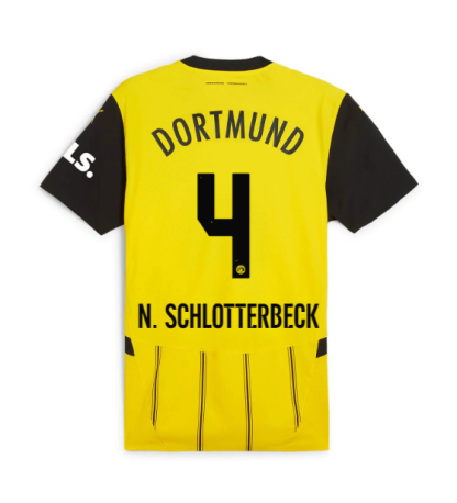 Borussia Dortmund Home N. Schlotterbeck 4 Jersey 24-25