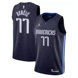 Dallas Mavericks Jordan Navy Luka Dončić #77 Swingman Jersey