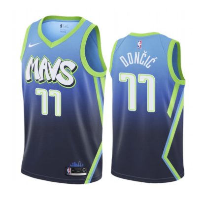 Dallas Mavericks Luka Dončić #77 City Edition Blue Jersey