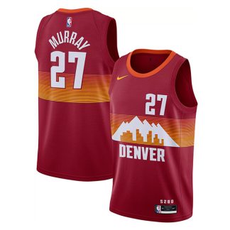 Denver Nuggets Jamal Murray 27 Red Swingman Jersey