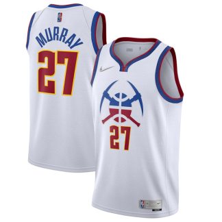 Denver Nuggets White Jamal Murray 27 Swingman Jersey