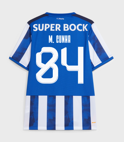 FC Porto Home M. Cunha 84 Europa League Jersey 24-25