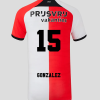 Feyenoord Home GONZÁLEZ 15 Jersey 24-25