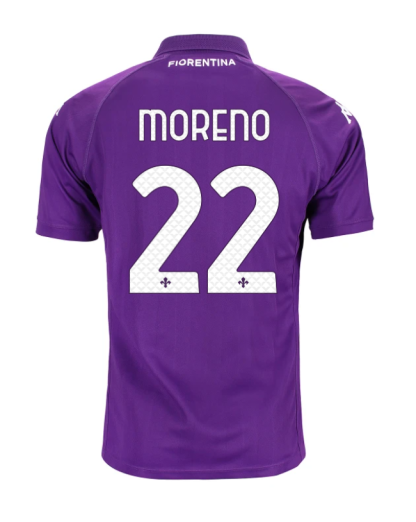 Fiorentina Home MORENO 22 Jersey 24-25