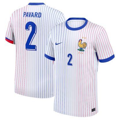 France Away Pavard 2 Soccer Jersey 2024