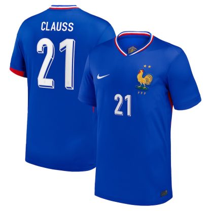 France Home Clauss 21 Soccer Jersey 2024