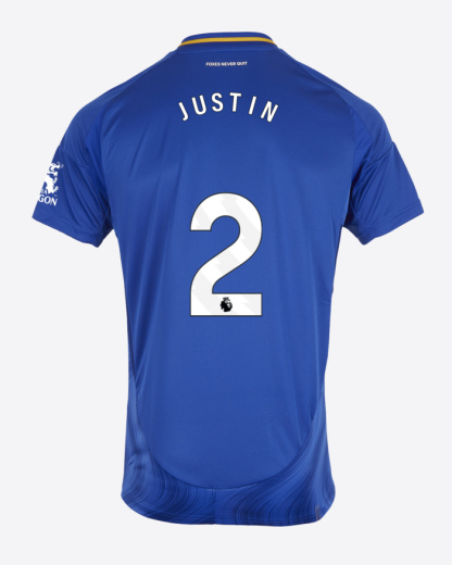 Leicester City Home JUSTIN 2 Jersey 24-25