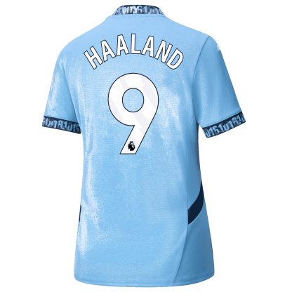 Manchester City Erling Haaland 9 Home Women's Jersey 24-25