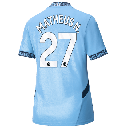 Manchester City Matheus Nunes 27 Home Women's Jersey 24-25