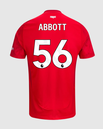 Nottingham Forest Home Abbott 56 Jersey 24-25