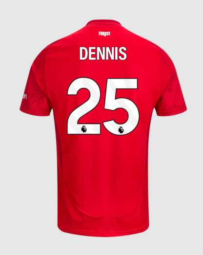 Nottingham Forest Home Dennis 25 Jersey 24-25