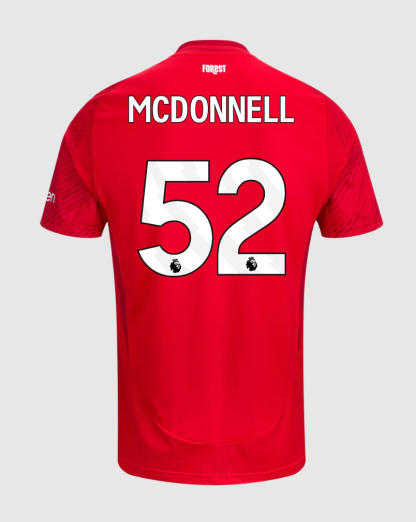 Nottingham Forest Home McDonnell 52 Jersey 24-25