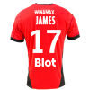 Stade Rennais Home JAMES 17 Jersey 24-25