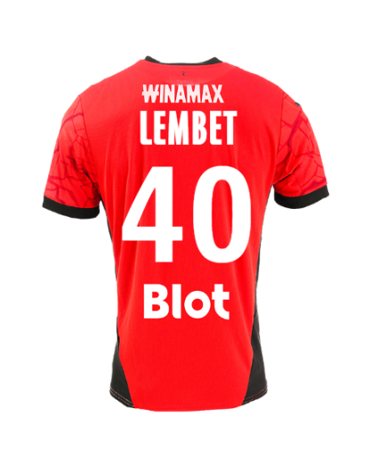 Stade Rennais Home LEMBET 40 Jersey 24-25