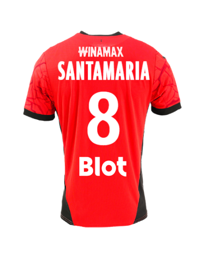 Stade Rennais Home SANTAMARIA 8 Jersey 24-25