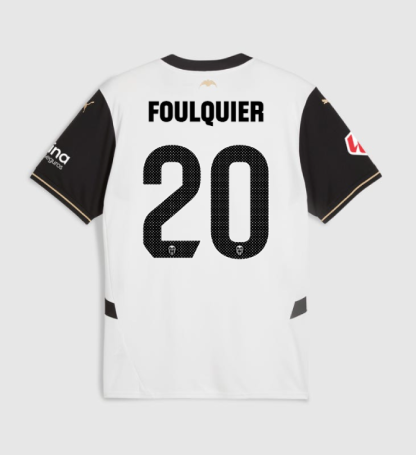 Valencia CF Home FOULEVER 20 Jersey 24-25