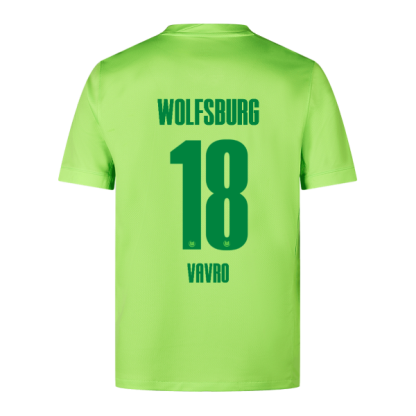 Wolfsburg Home Vavro 18 Jersey 24-25