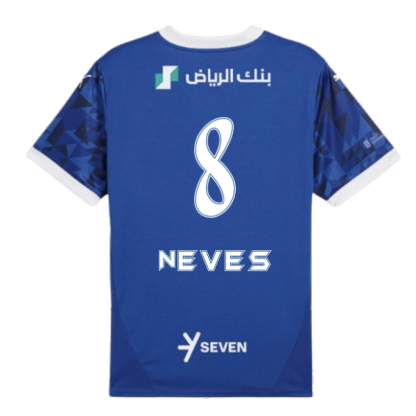 Al Hilal Home Neves 8 Jersey 24-25