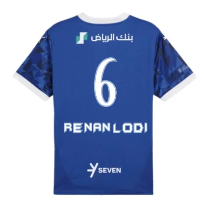 Al Hilal Home Renan Lodi 6 Jersey 24-25