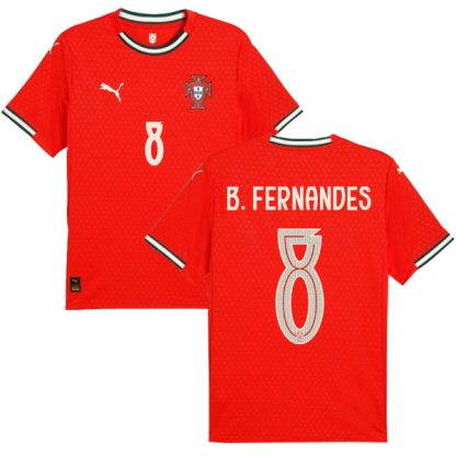 2025 Portugal Home B. Fernandes 8 Jersey