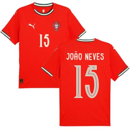 2025 Portugal Home João Neves 15 Jersey