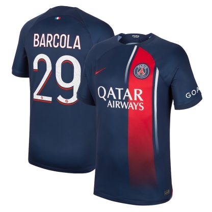Paris Saint-Germain Barcola 29 Home Jersey 23-24