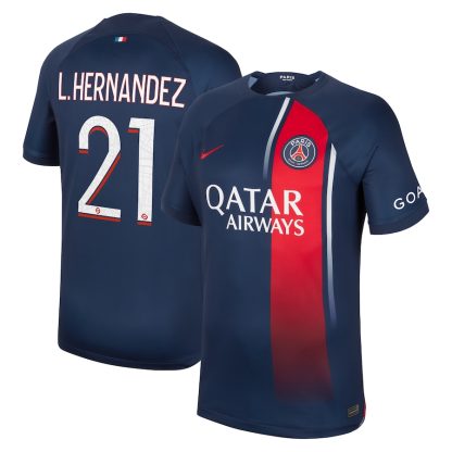 Paris Saint-Germain Hernandez 21 Home Jersey 23-24
