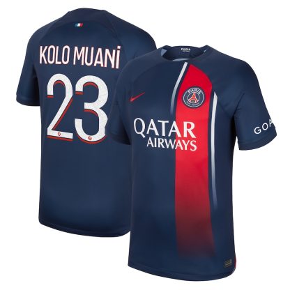 Paris Saint-Germain Kolo Muani 23 Home Jersey 23-24