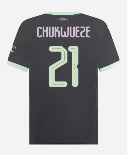 AC Milan Third Chukwueze 21 Champions League Jersey 24-25