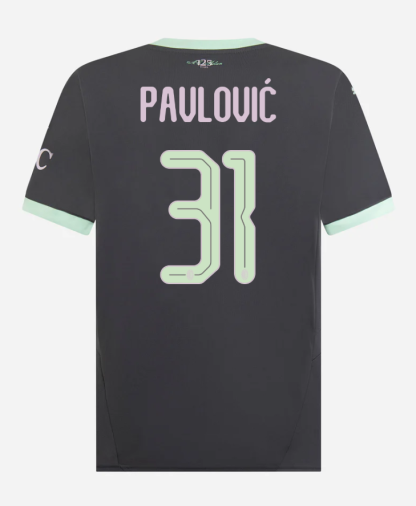 AC Milan Third Pavlović 31 Champions League Jersey 24-25