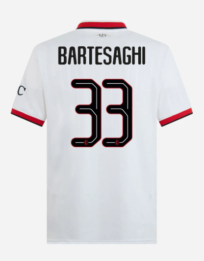 AC Milan Away Bartesaghi 33 Champions League Jersey 24-25