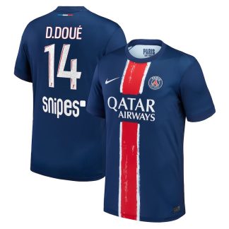 PSG Home D.Doué 14 Jersey 24-25