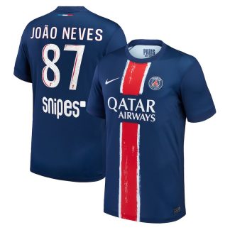 PSG Home João Neves 87 Jersey 24-25