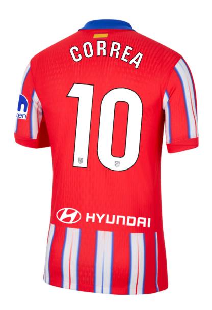 Atletico Madrid Home CORREA 10 Laliga Jersey 24-25