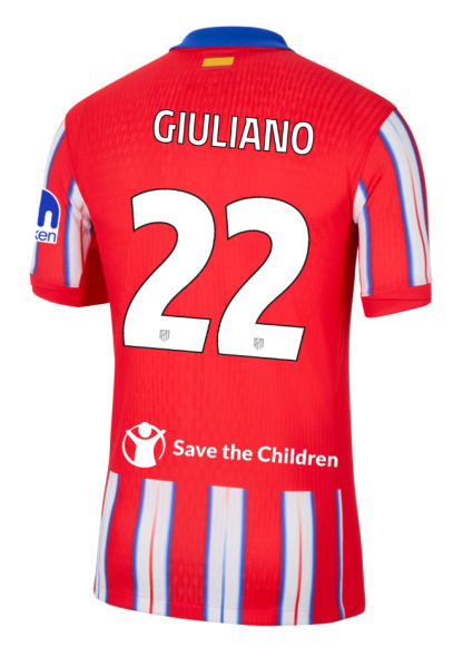 Atletico Madrid Home GIULIANO 22 Champions League Jersey 24-25