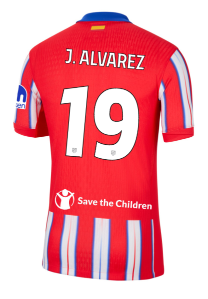 Atletico Madrid Home J. ALVAREZ 19 Champions League Jersey 24-25