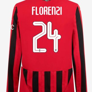 AC Milan Home Long Sleeve Florenzi 24 Champions League Jersey 24-25