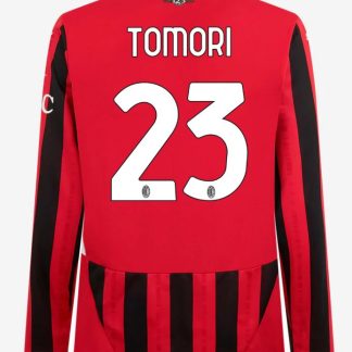 AC Milan Home Long Sleeve Tomori 23 Serie A Jersey 24-25