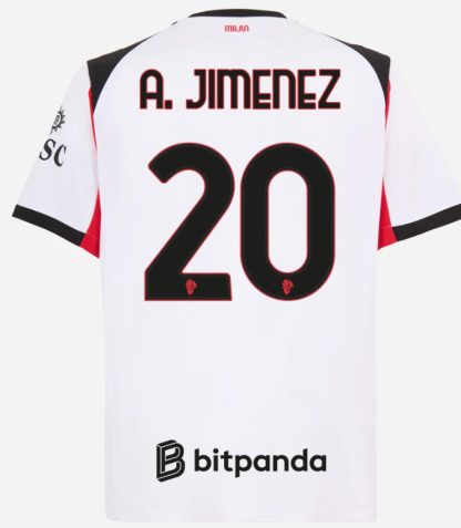 AC Milan Away A. JIMENEZ 20 Jersey 25-26