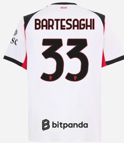 AC Milan Away BARTESAGHI 33 Jersey 25-26